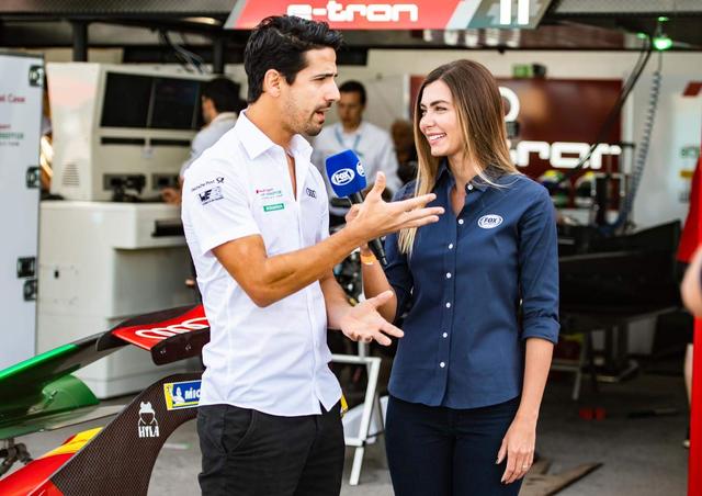 No Santiago E-Prix 2019, com o piloto brasileiro Lucas Di Grassi (acervo pessoal)