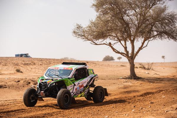 No terceiro dia de disputas do Dakar, a largada e chegada foram em Al Qaisumah (Magnus Torquato/Fotop)