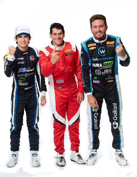 Os três pilotos pernambucanos da Stock Car que representam três gerações (Luís França/P1 Media Relations)