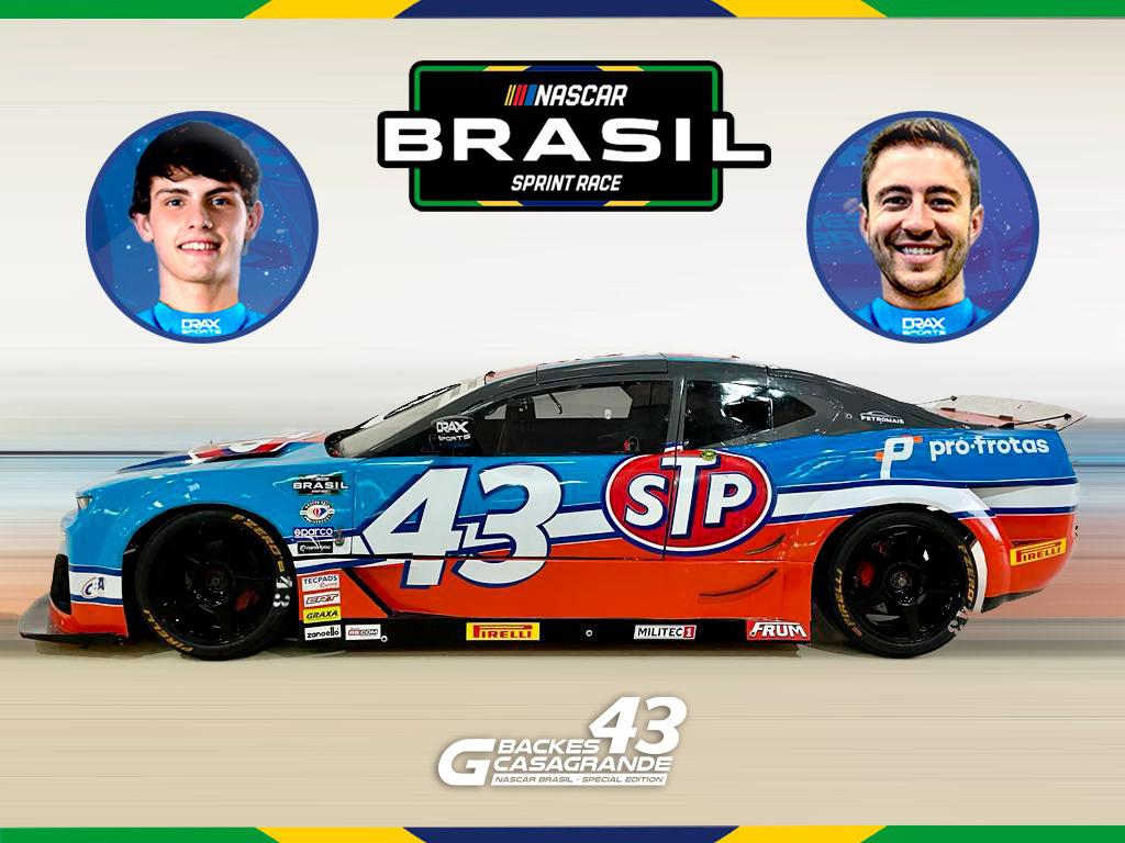 Guilherme Backes e Gabriel Casagrande estarão juntos a bordo do carro #43 (Divulgação)
